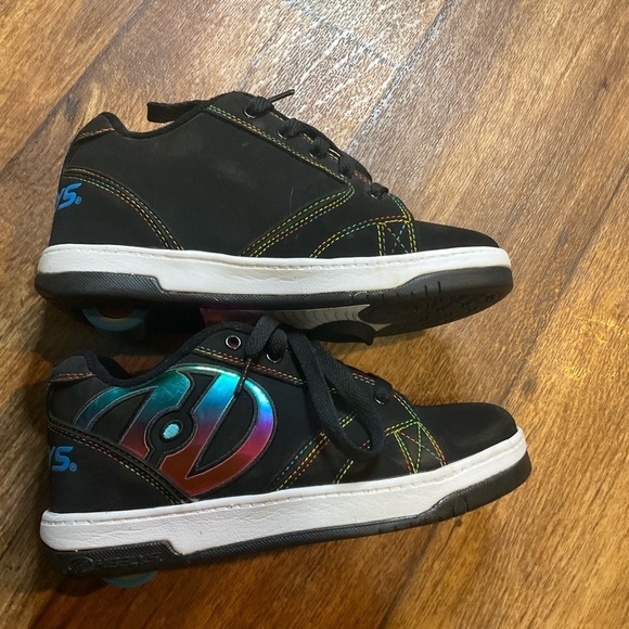 Heelys Propel Unisex Youth 6 Black Rainbow Foil‎ Skate Roller - Picture 8 of 11